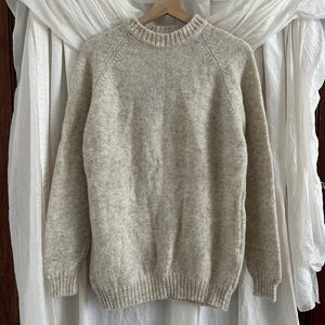 Vintage 100% Wool Hand-knit Sweater